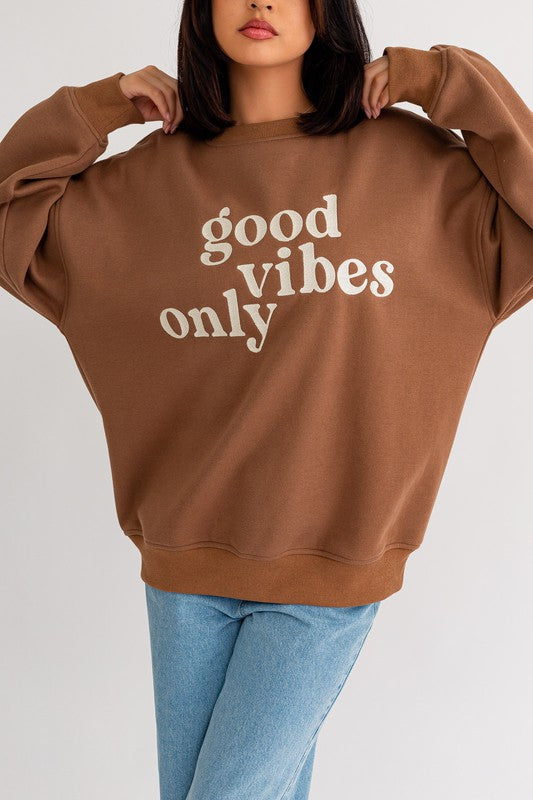 Load image into Gallery viewer, LE LIS Letter Embroidery Oversized Sweatshirt
