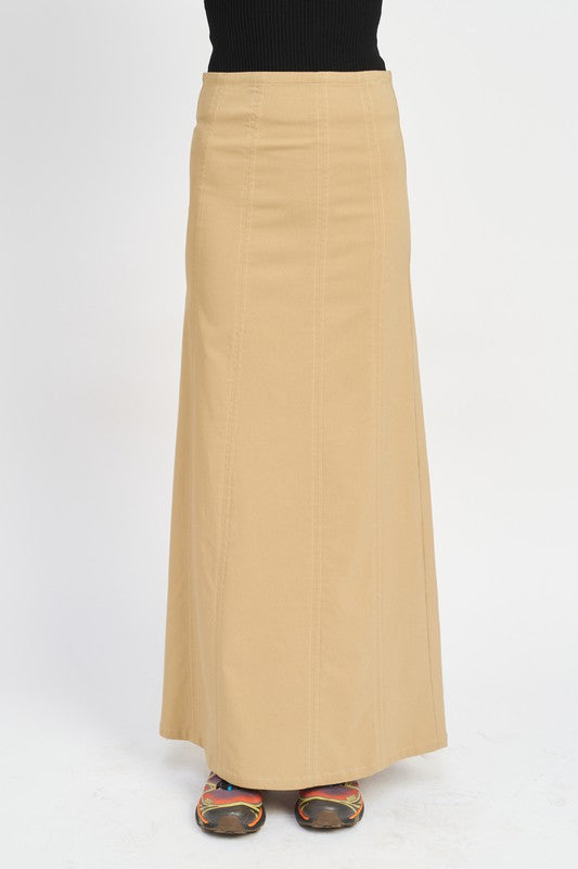 Emory Park ZIPPER UP HIGH RISE MAXI SKIRT