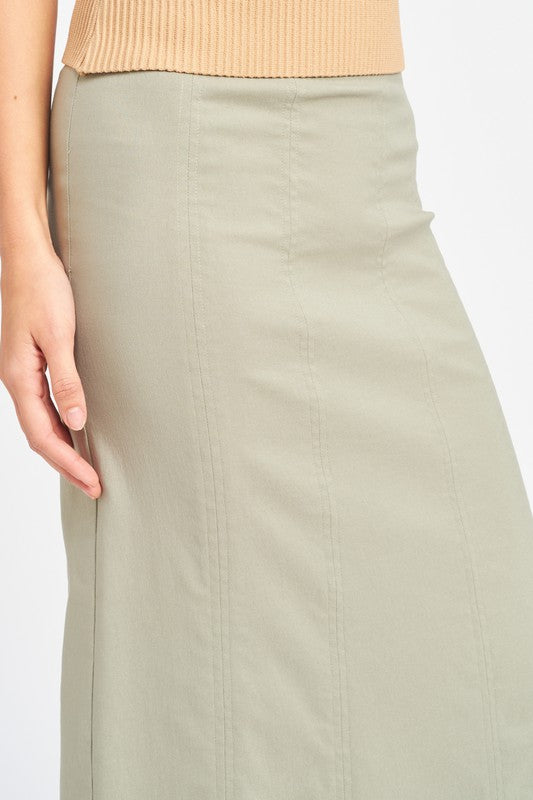 Emory Park ZIPPER UP HIGH RISE MAXI SKIRT