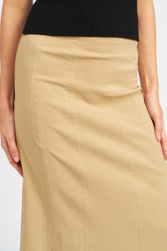 Emory Park ZIPPER UP HIGH RISE MAXI SKIRT