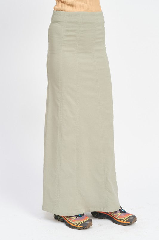 Emory Park ZIPPER UP HIGH RISE MAXI SKIRT