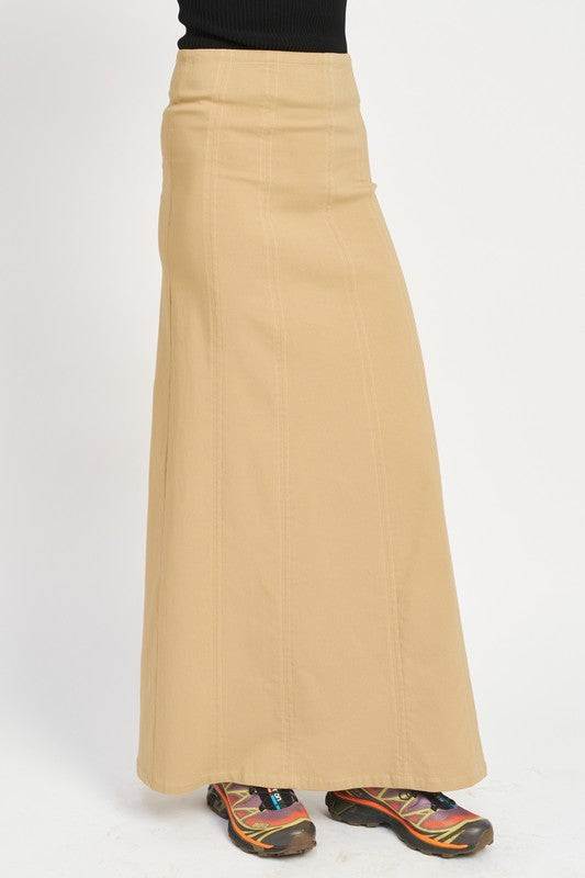 Emory Park ZIPPER UP HIGH RISE MAXI SKIRT