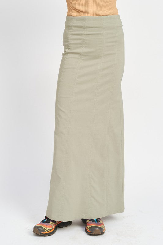 Emory Park ZIPPER UP HIGH RISE MAXI SKIRT