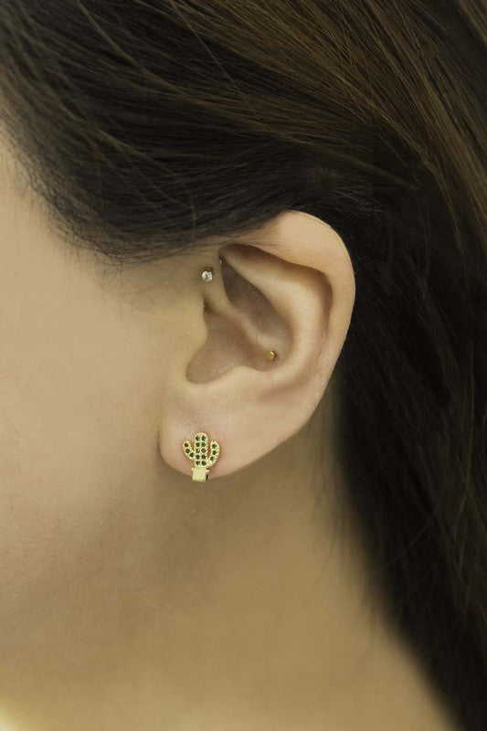 Load image into Gallery viewer, Lovoda Mini Cactus Earrings
