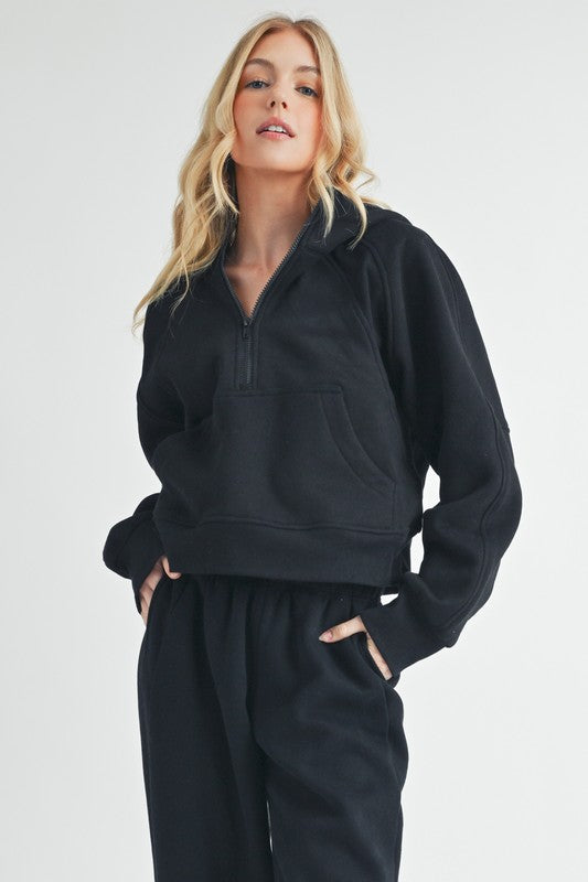 Aemi + Co Drea Half-Zip Hoodie