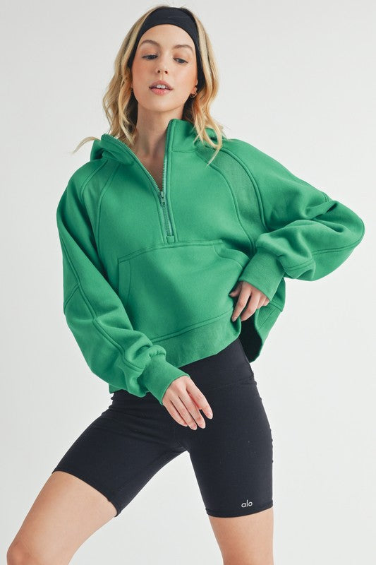 Aemi + Co Drea Half-Zip Hoodie