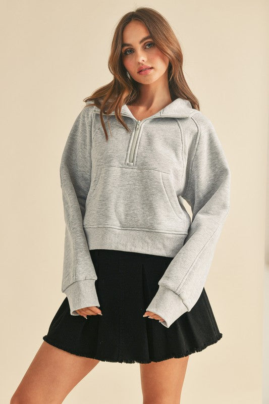 Aemi + Co Drea Half-Zip Hoodie