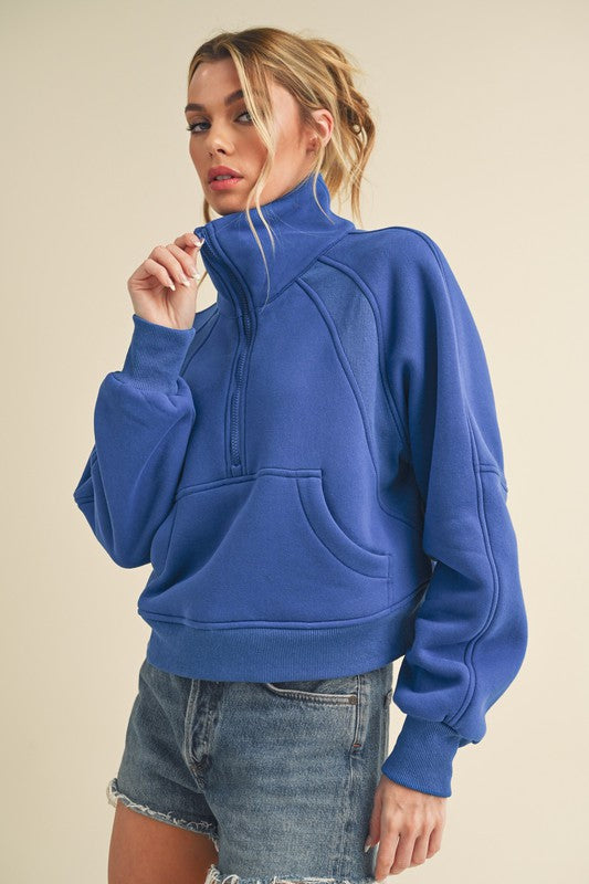 Aemi + Co Drea Half-Zip Hoodie