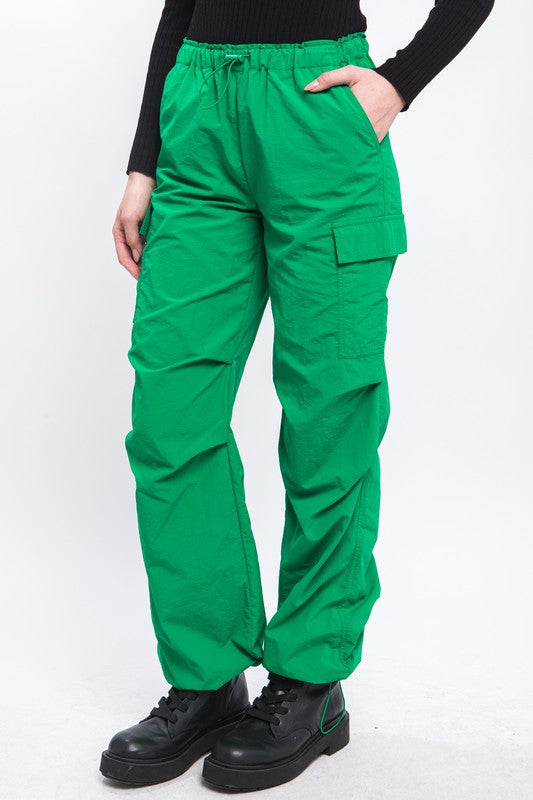 Load image into Gallery viewer, Love Tree Loose Fit Parachute Cargo Pants
