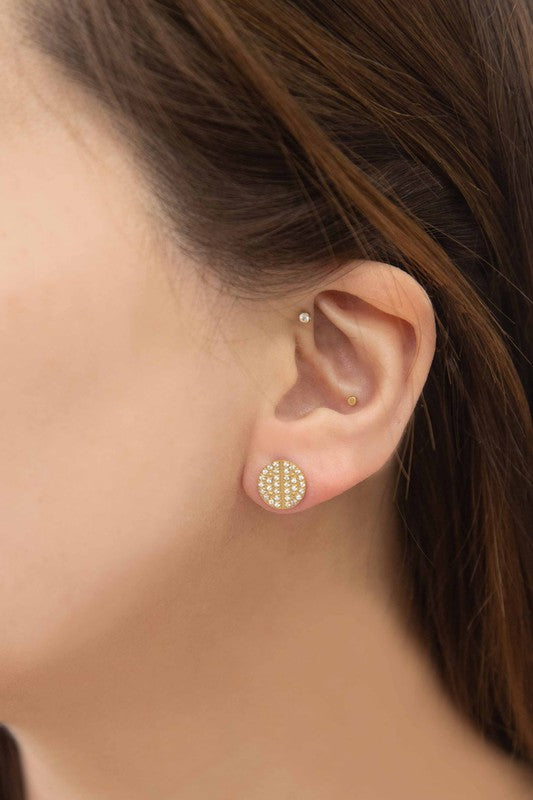 Load image into Gallery viewer, Lovoda Cent Stud Earrings
