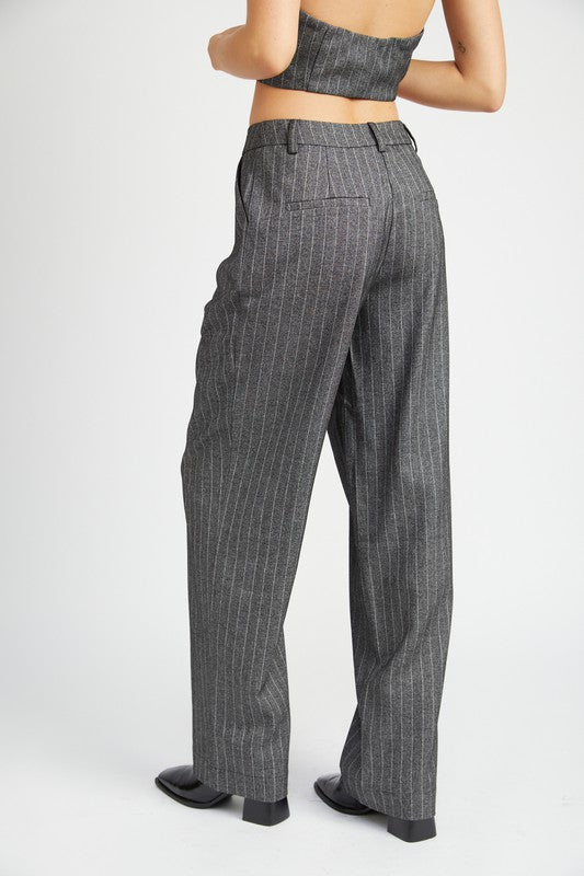 Emory Park LOOSE FIT PINSTRIPE PANTS