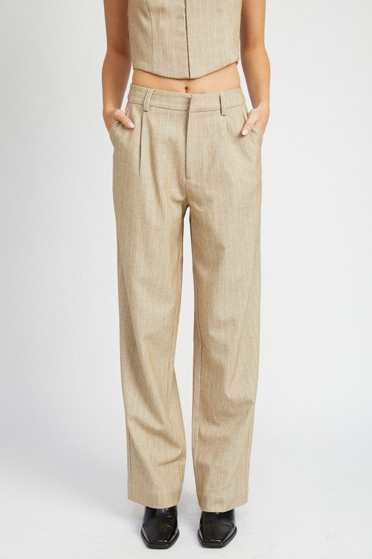 Emory Park LOOSE FIT PINSTRIPE PANTS