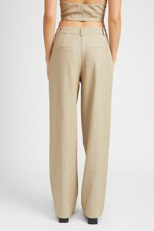 Emory Park LOOSE FIT PINSTRIPE PANTS