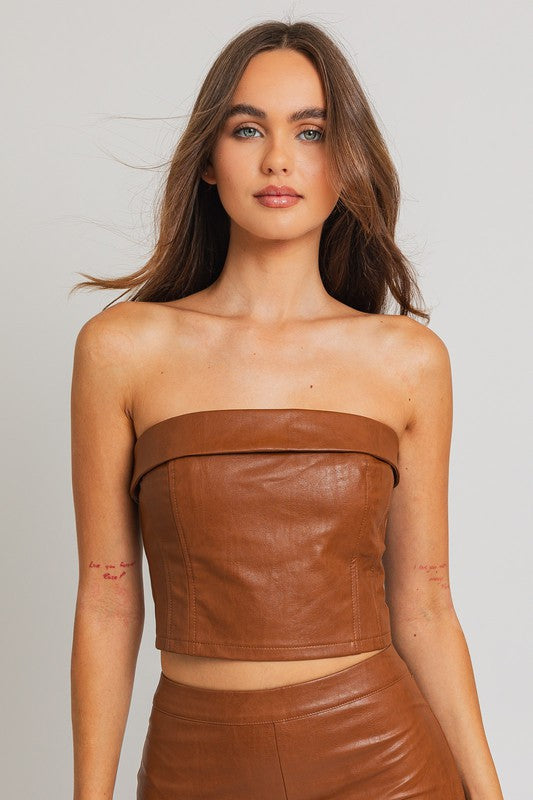 Load image into Gallery viewer, LE LIS Corset Tube Top
