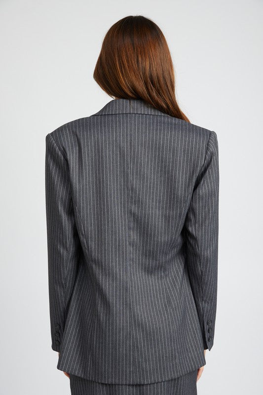 Emory Park PIN STRIPED BLAZER JACKET