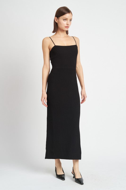 Emory Park MAXI KNIT RIB DRESS