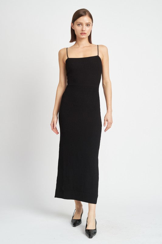 Emory Park MAXI KNIT RIB DRESS