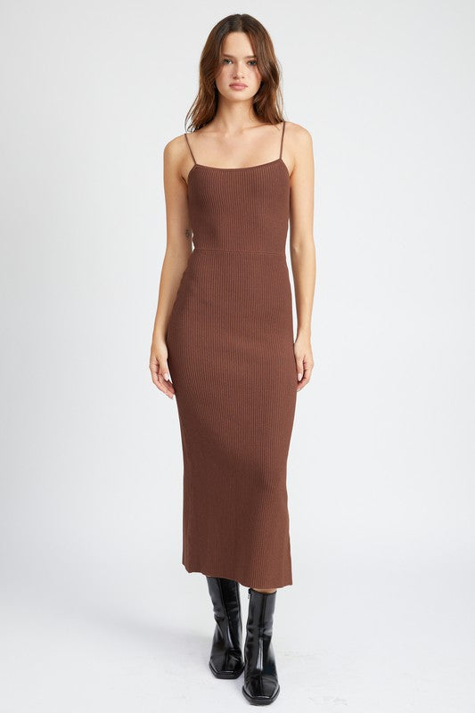 Emory Park MAXI KNIT RIB DRESS