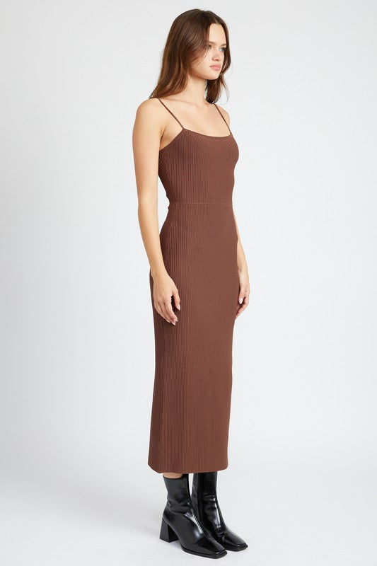 Emory Park MAXI KNIT RIB DRESS