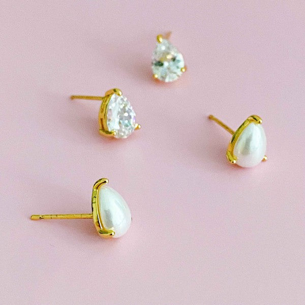 Teardrop Stud Earrings | Azazie