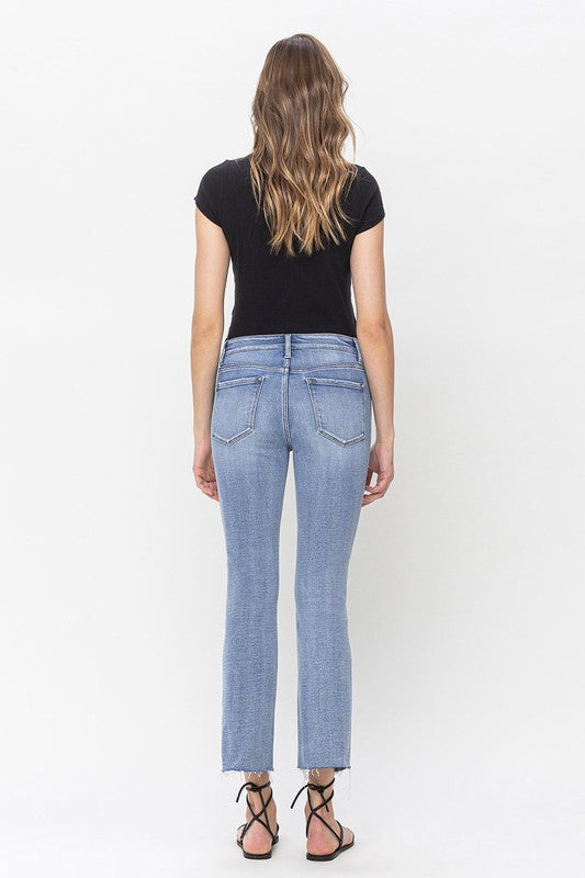 Load image into Gallery viewer, VERVET by Flying Monkey Mid Rise Kick Flare Jeans

