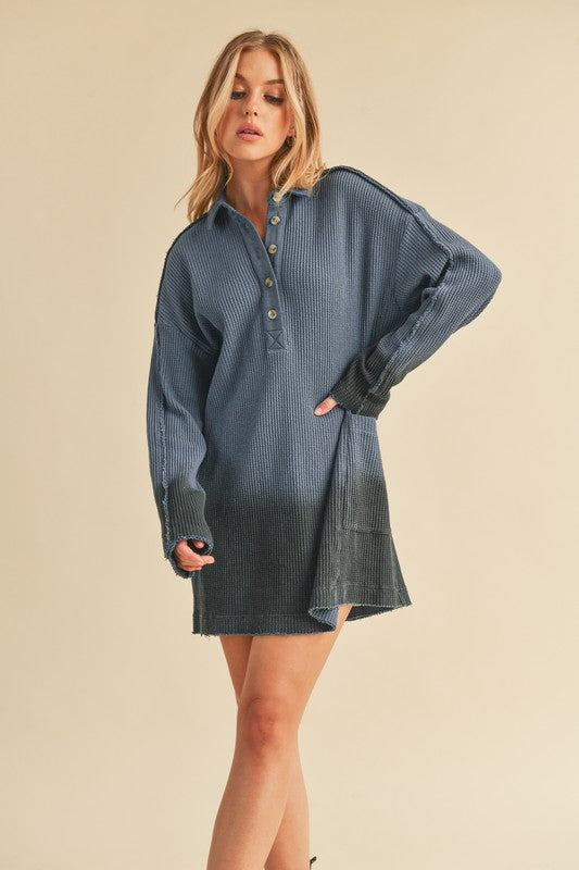 Aemi + Co Capri Dyed Thermal Tunic Top