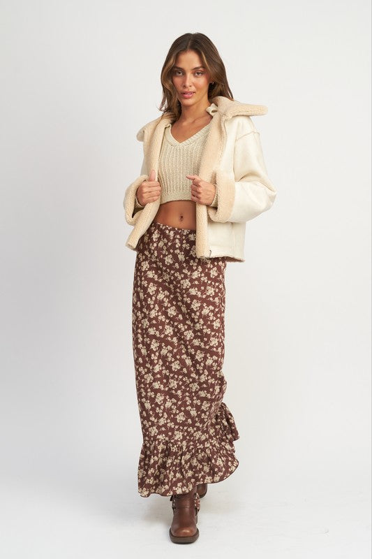 Emory Park RIVERSIBLE FUR CROPPED JACKET