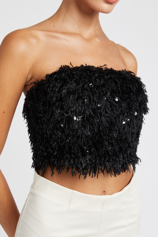 Emory Park FEATHER TUBE TOP