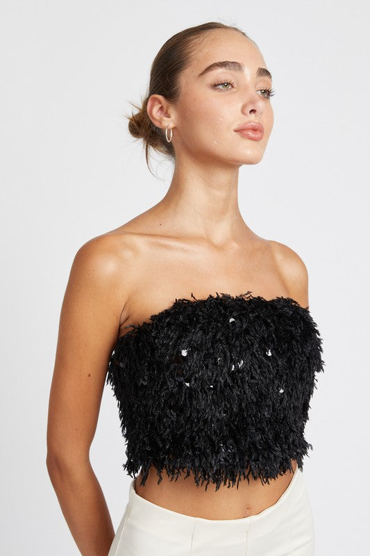 Emory Park FEATHER TUBE TOP