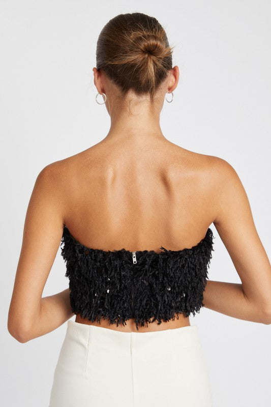 Emory Park FEATHER TUBE TOP