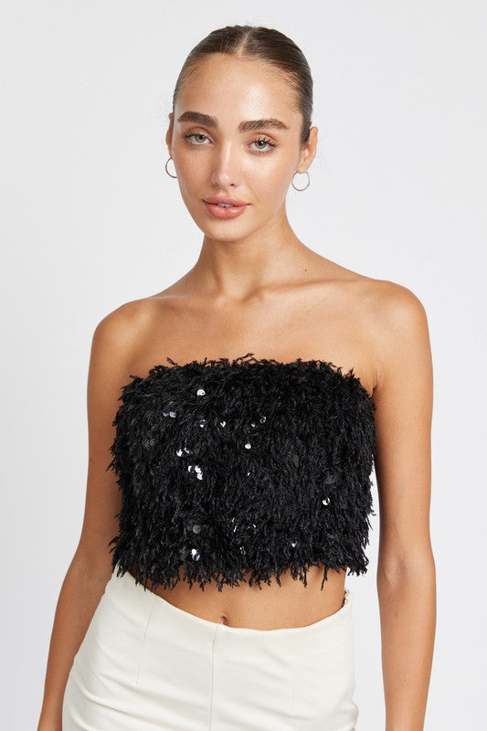 Emory Park FEATHER TUBE TOP