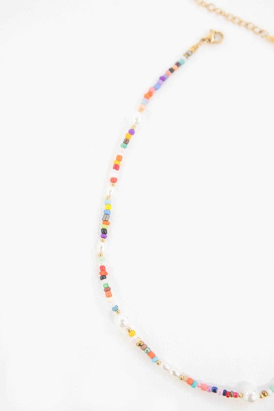 Load image into Gallery viewer, Lovoda Festive Beaded Pearl Necklace
