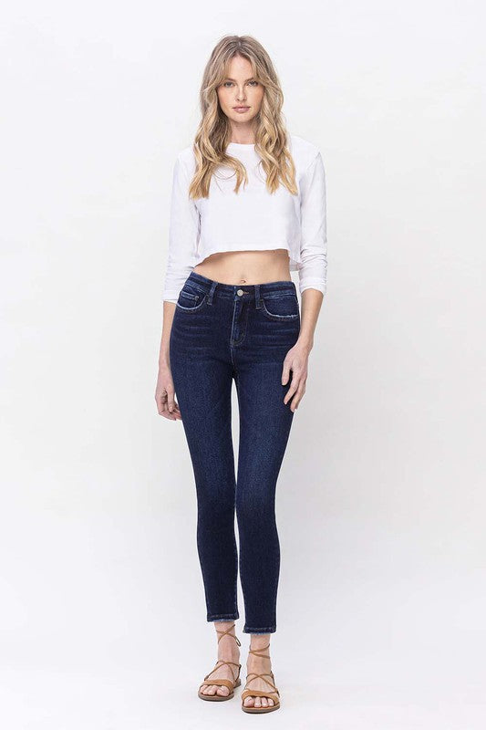 Load image into Gallery viewer, VERVET by Flying Monkey High Rise Ankle Skinny Jeans LIVELY
