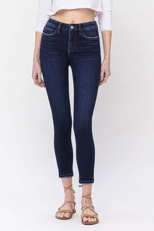 VERVET by Flying Monkey High Rise Ankle Skinny Jeans LIVELY