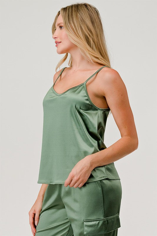 GeeGee Satin Tank Top