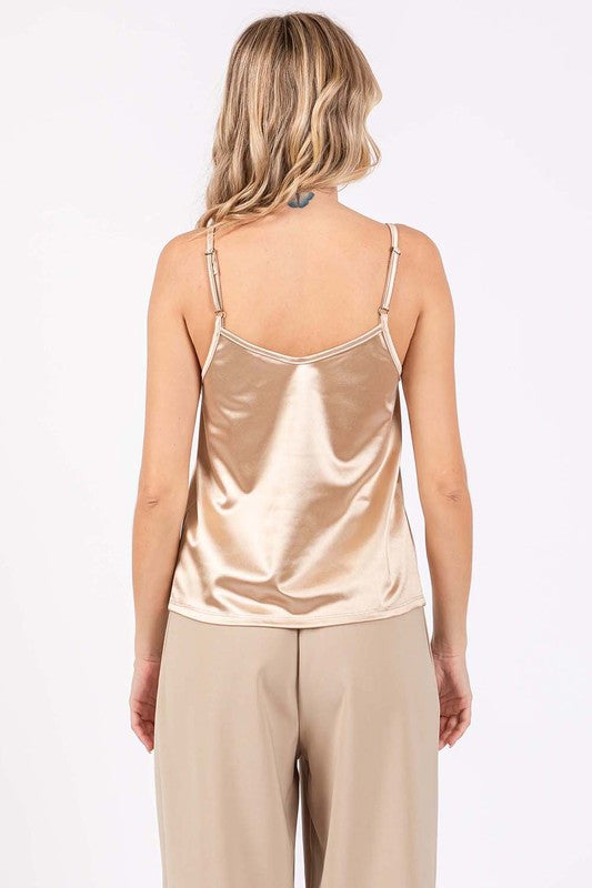 GeeGee Satin Tank Top