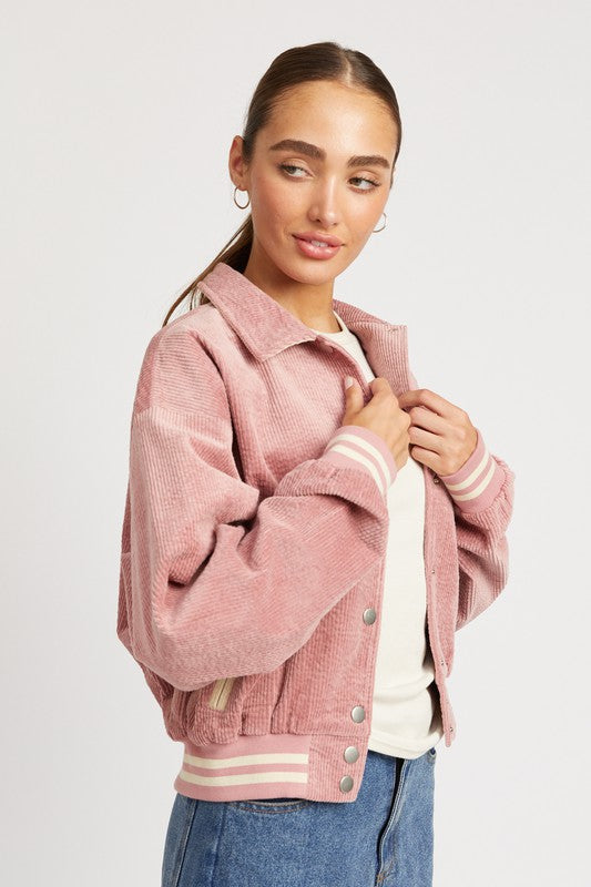 Emory Park BOMBER JACKET WITH COLLAR