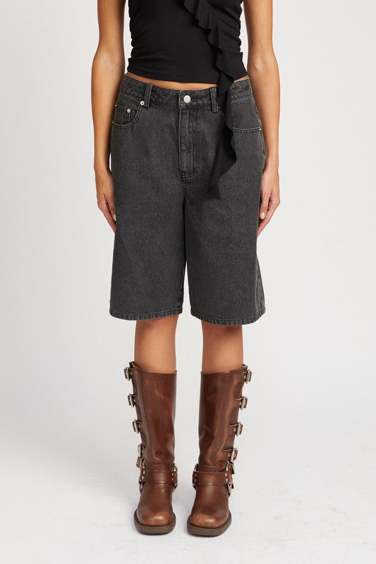 Load image into Gallery viewer, Emory Park DENIM BERMUDA SHORTS WITH POCKETS

