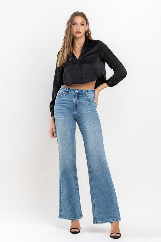 VERVET by Flying Monkey High Rise Wide Leg Jeans