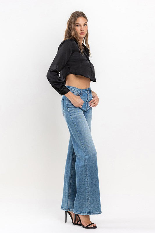 VERVET by Flying Monkey High Rise Wide Leg Jeans