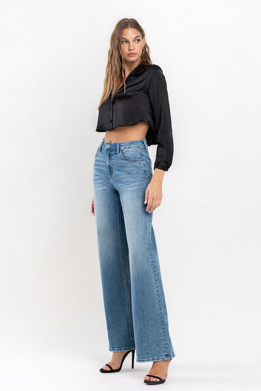 VERVET by Flying Monkey High Rise Wide Leg Jeans