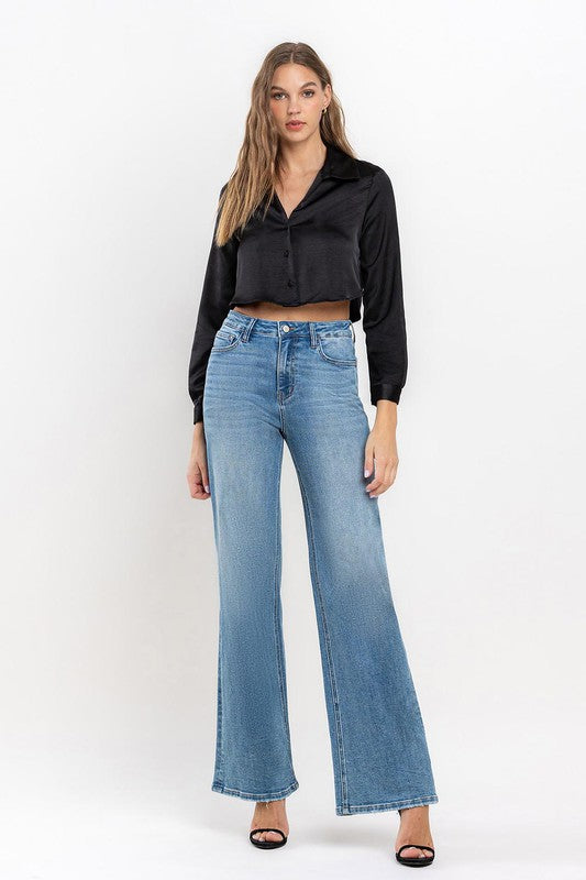 VERVET by Flying Monkey High Rise Wide Leg Jeans