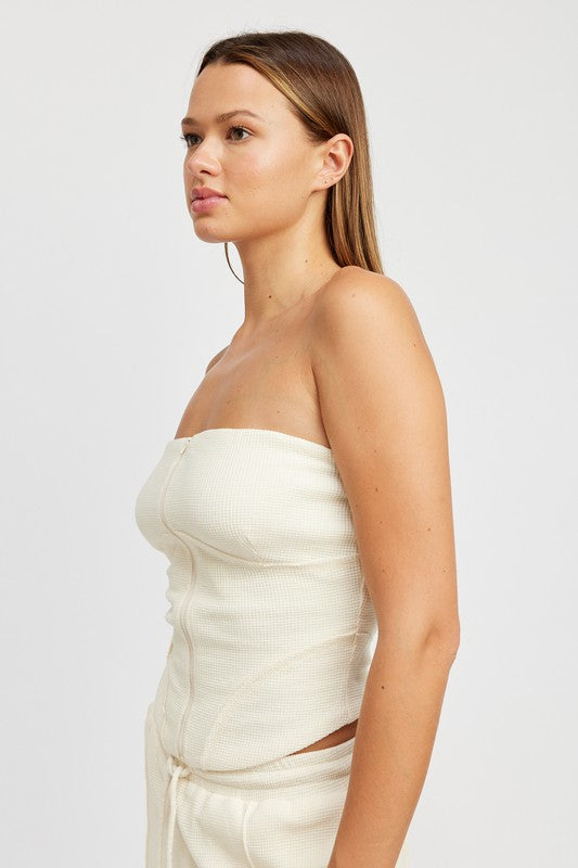 Emory Park ZIP UP TUBE TOP