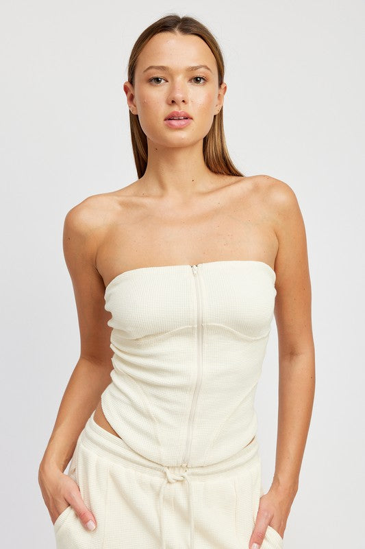 Emory Park ZIP UP TUBE TOP