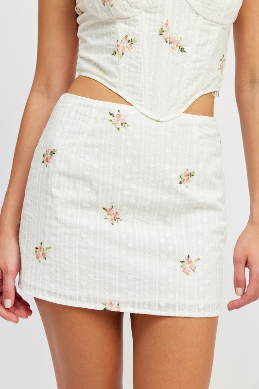 Emory Park FLORAL PRINT MINI SKIRT