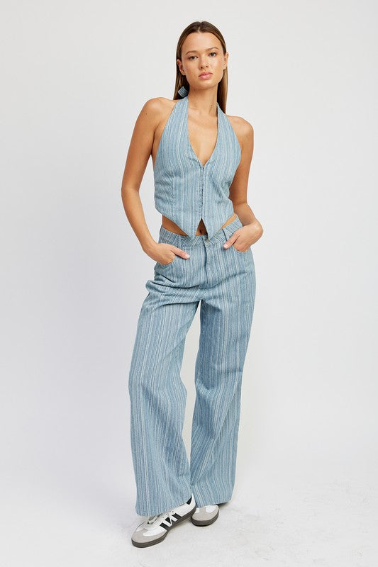 Emory Park MID RISE WIDE LEG PANTS