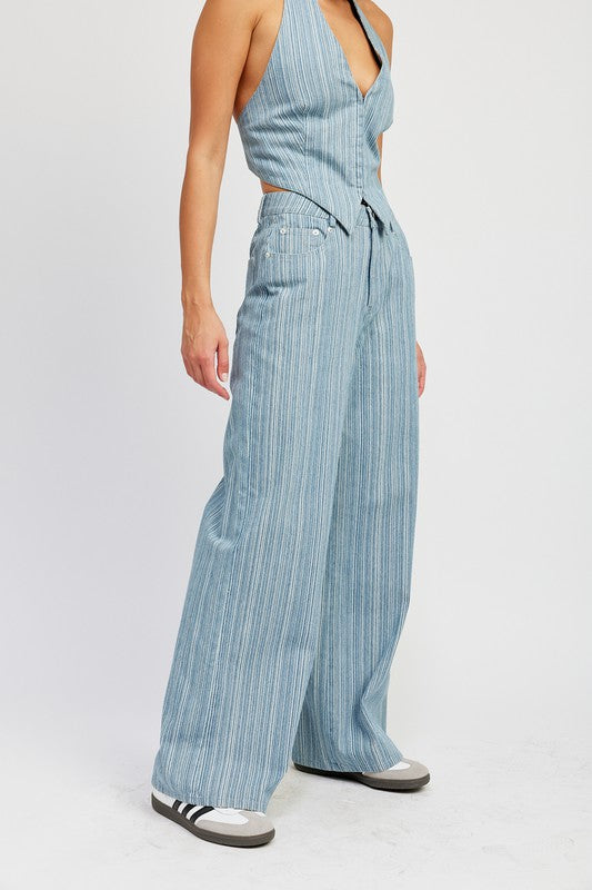 Emory Park MID RISE WIDE LEG PANTS