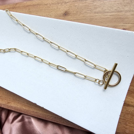 Spiffy & Splendid Luxe Gold Paperclip Chain - 16IN