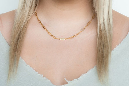 Spiffy & Splendid Luxe Gold Paperclip Chain - 18in