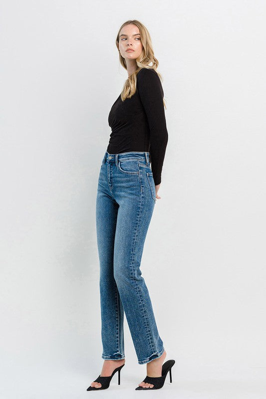 Flying Monkey High Rise Straight Jeans